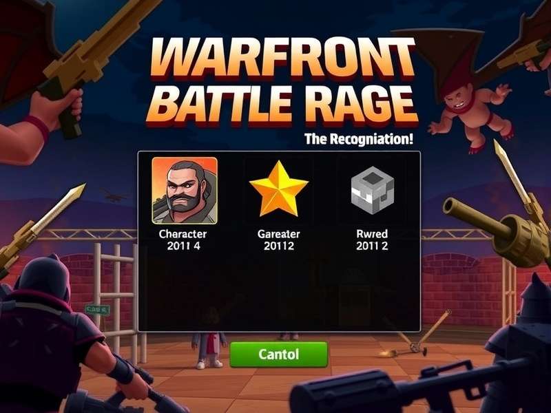 Fury Warfront Battle Rage character selection screen